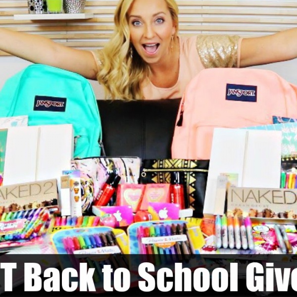 BIGGEST Back to School Giveaway Ever! (iPad Air 2, Jansport, School Supplies, Makeup & More!)