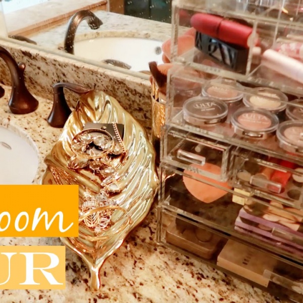GLAM Bathroom Tour & Organization Ideas! ð