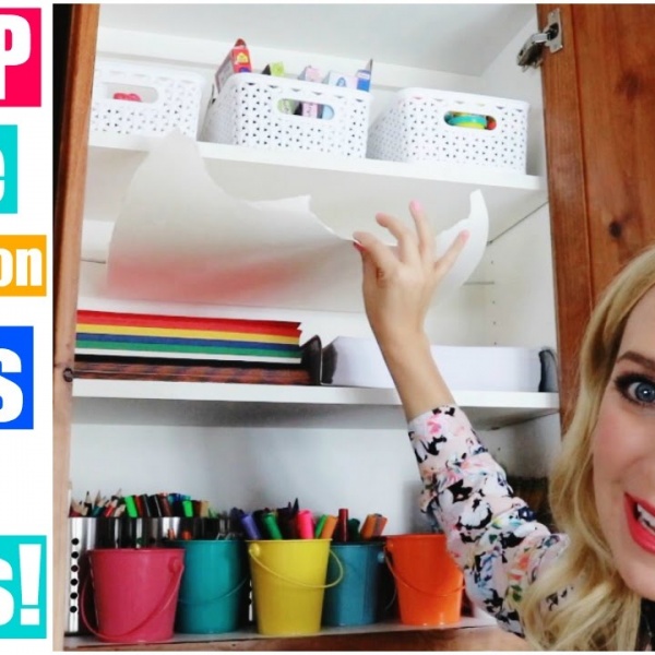 Cheap Home Organization Ideas & Hacks for Kids! | Arts & Crafts Supplies